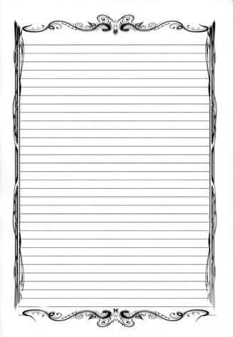 Diseño vertical de hojas rayadas